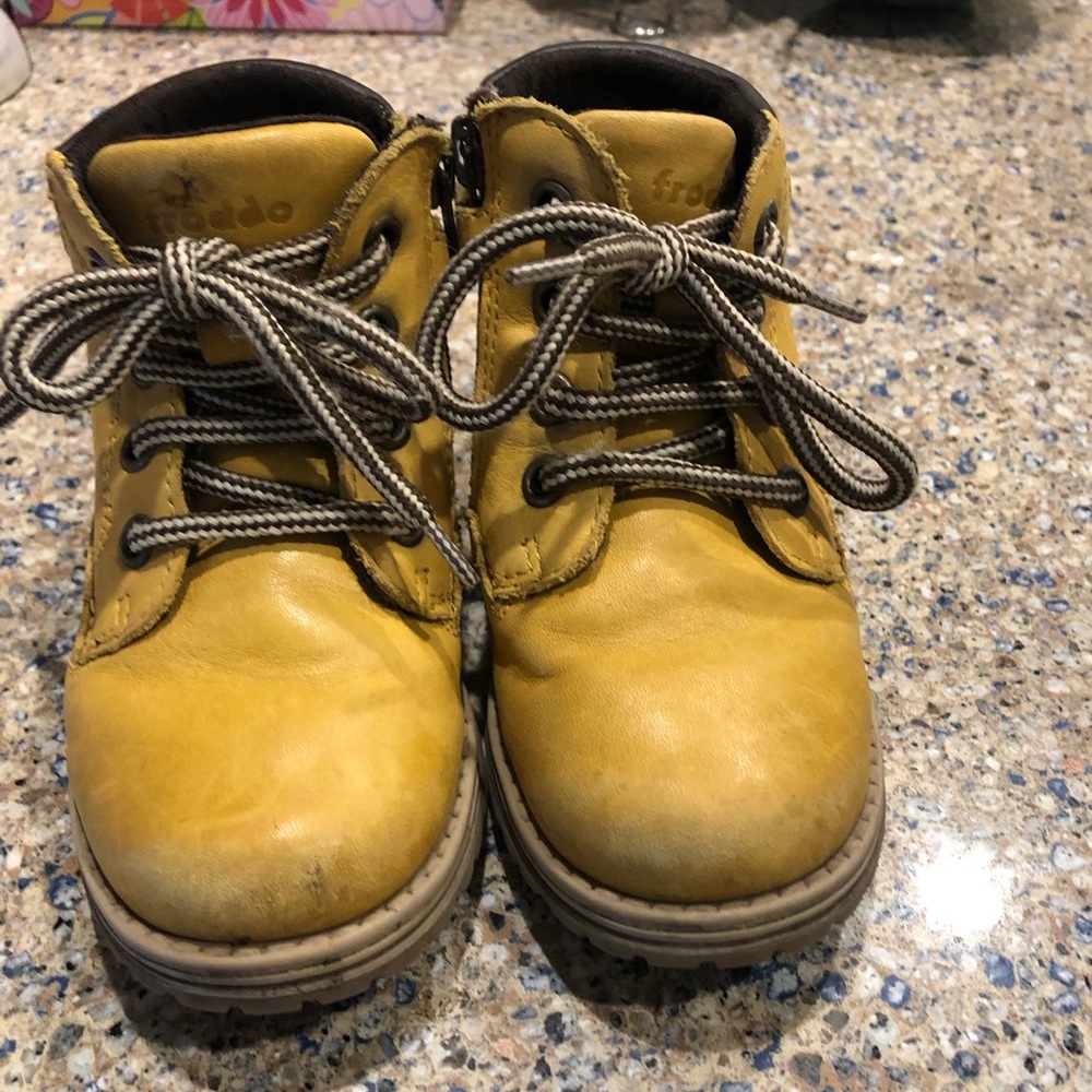 Yellow boots